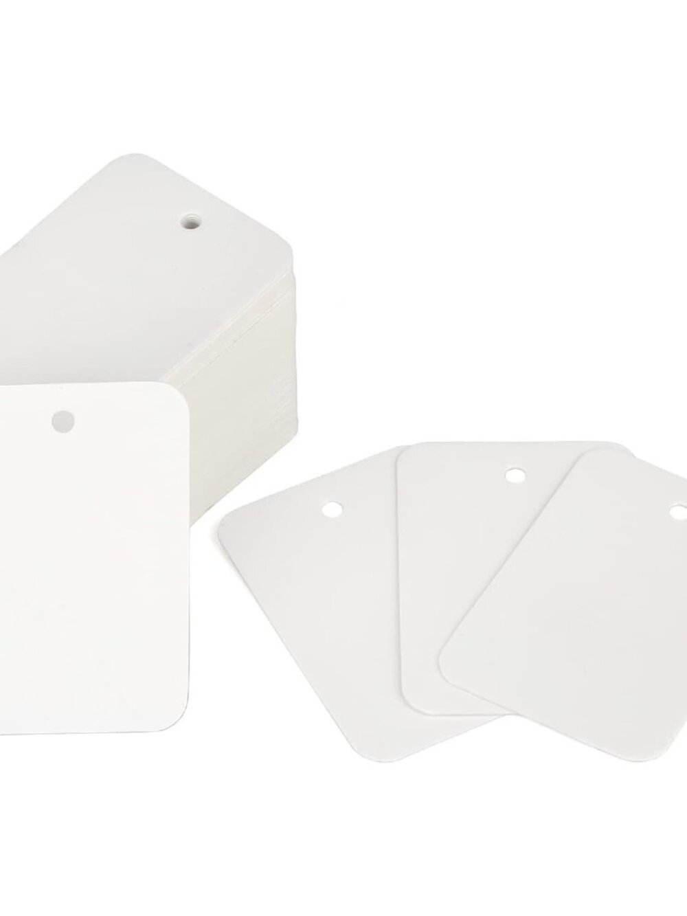 1000 PCS Price Tags, 1.9 X 1.3 in White Paper Labels, Unstrung